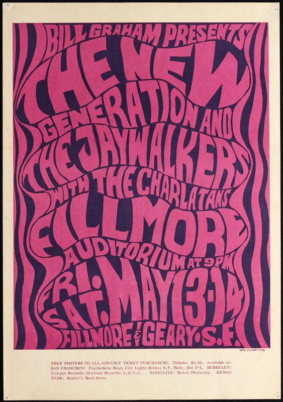 BG # 6-1 New Generation Fillmore Poster BG6