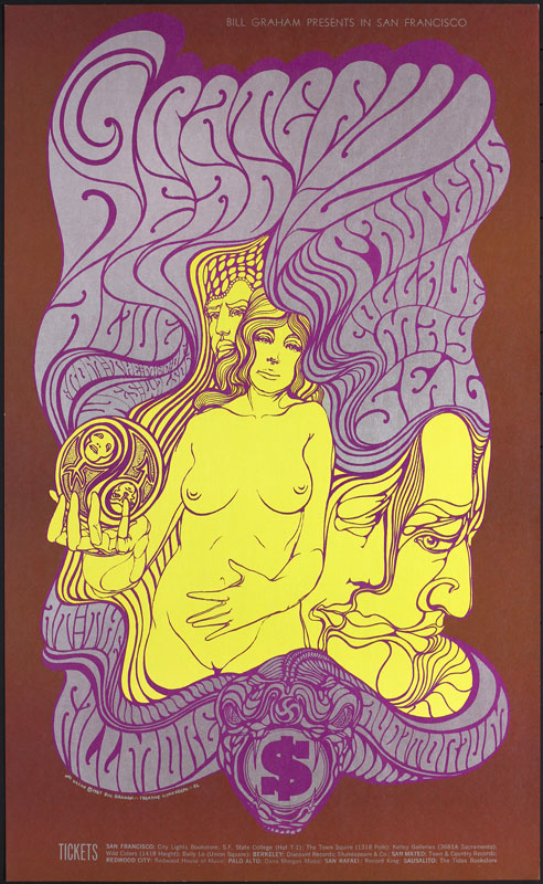 BG # 62-2 Grateful Dead Fillmore Poster BG62