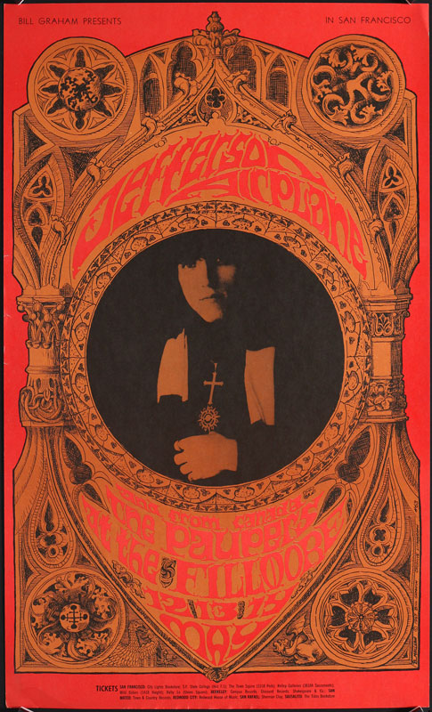 BG # 63-1 Jefferson Airplane Fillmore Poster BG63