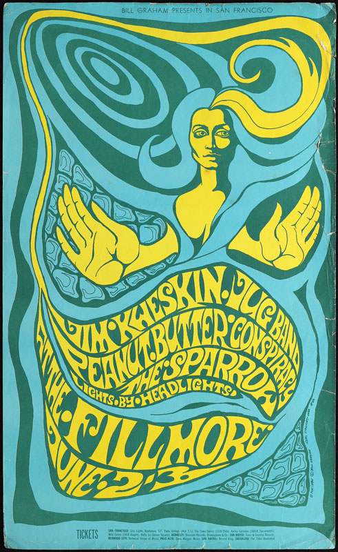 BG # 66-1 Jim Kweskin Jug Band Fillmore Poster BG66