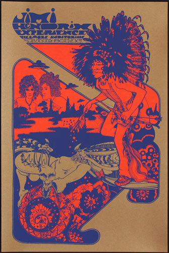 BG # 69_Hap99-s Jimi Hendrix Fillmore Poster BG69_Hap99