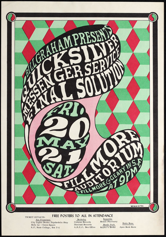 BG # 7-1 Quicksilver Messenger Service Fillmore Poster BG7
