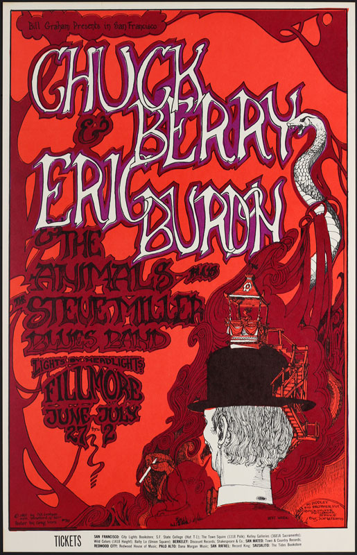 BG # 70-1 Chuck Berry Fillmore Poster BG70