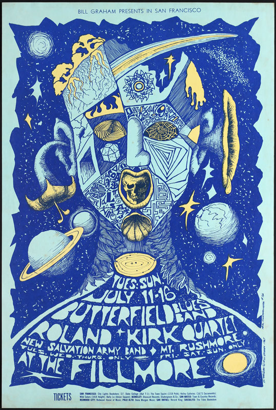 BG # 72-1 Butterfield Blues Band Fillmore Poster BG72