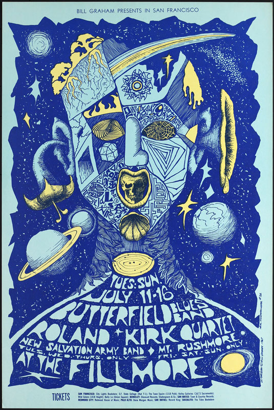 BG # 72-1 Butterfield Blues Band Fillmore Poster BG72