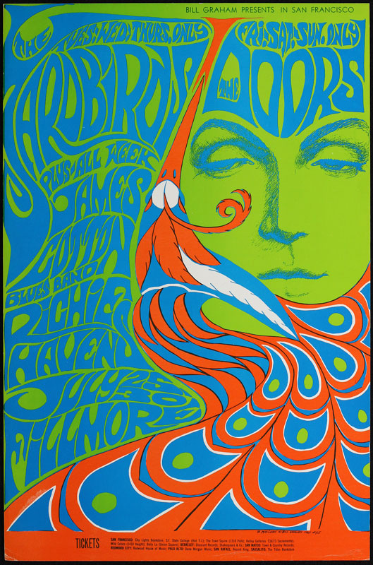 BG # 75-3 Yardbirds Fillmore Poster BG75