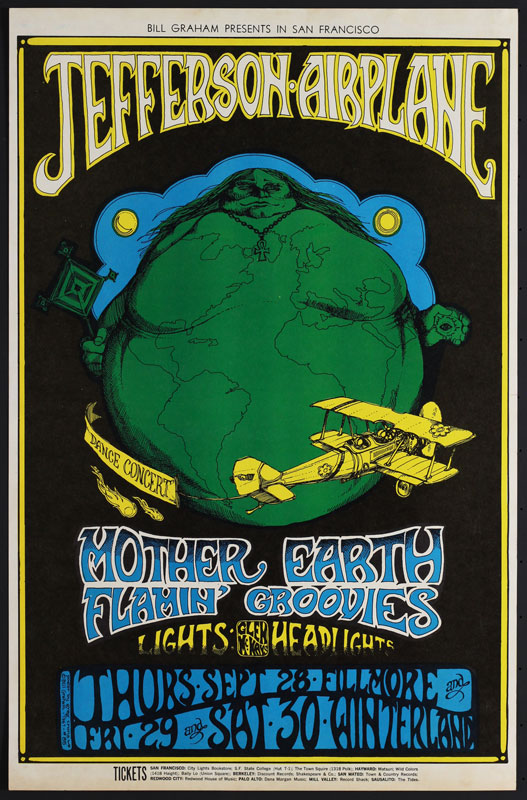 BG # 85-1 Jefferson Airplane Fillmore Poster BG85