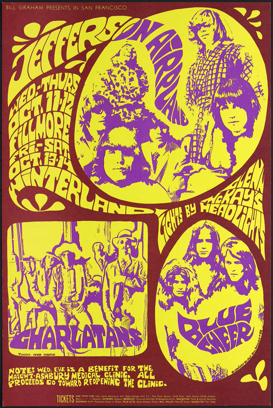 BG # 88-1 Jefferson Airplane Fillmore Poster BG88