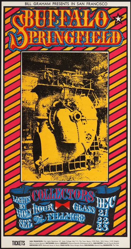 BG # 98-1 Buffalo Springfield Fillmore Poster BG98