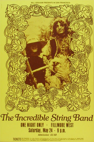 BG # ISBy-1 Incredible String Band Fillmore Poster BGISBy