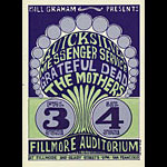 BG # 9 Quicksilver Messenger Service Fillmore postcard - stamp back BG9