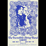 BG # 232A Incredible String Band Fillmore Monday - Wednesday Ticket BG232A