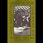 BG # 237 Grateful Dead Fillmore postcard - ad back BG237