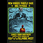 BG # 271 New Riders of the Purple Sage Fillmore postcard - ad back BG271