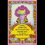 BG # 283 Albert King Fillmore postcard - ad back BG283