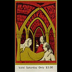 BG # 91 Big Brother & the Holding Co. Fillmore Saturday ticket BG91