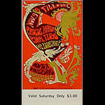 BG # 92 Procol Harum Fillmore Saturday ticket BG92