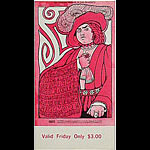 BG # 95 Nitty Gritty Dirt Band Fillmore Friday ticket BG95