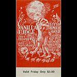 BG # 101 Vanilla Fudge Fillmore Friday ticket BG101