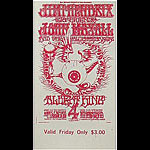 BG # 105 Jimi Hendrix Experience Fillmore Friday ticket BG105