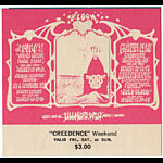 BG # 133 The Who Fillmore Friday - Sunday ticket BG133