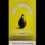 BG # 170 Led Zeppelin Fillmore Thursday - Sunday ticket BG170