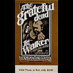 BG # 176 Grateful Dead Fillmore Thursday - Sunday ticket BG176