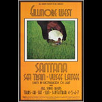 BG # 190-1 Santana Fillmore Poster BG190