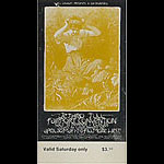 BG # 231 Jethro Tull Fillmore Saturday ticket BG231