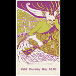 BG # 87 Quicksilver Messenger Service Fillmore Thursday ticket BG87