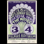 BG # 9-2 Quicksilver Messenger Service Fillmore Poster BG9