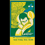 BG # 93 Doors Fillmore Friday ticket BG93