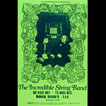 BG # ISBg-1 Incredible String Band Fillmore Poster BGISBg