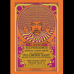 BG # NY7-r Jimi Hendrix Experience Fillmore postcard BGNY7