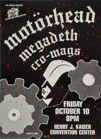 Motorhead 1986 BGP6 Poster