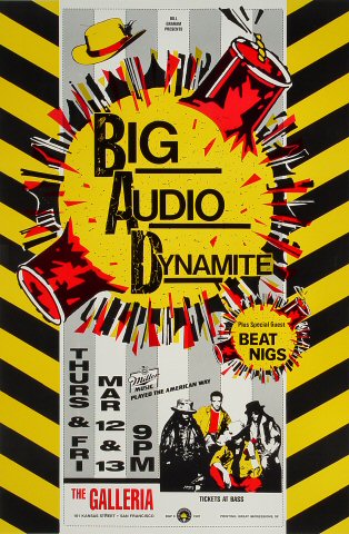 Big Audio Dynamite 1987 BGP8 Poster