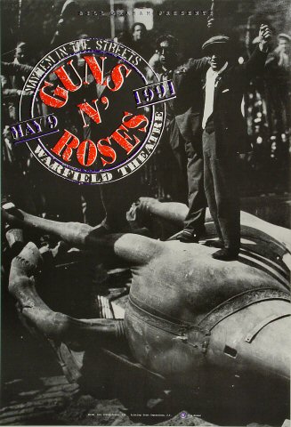 Guns n' Roses 1991 Warfield BGP42 Poster