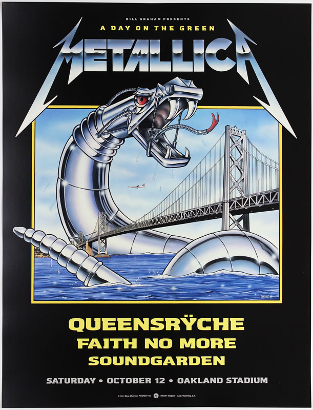 Metallica 1991 BGP48 Poster