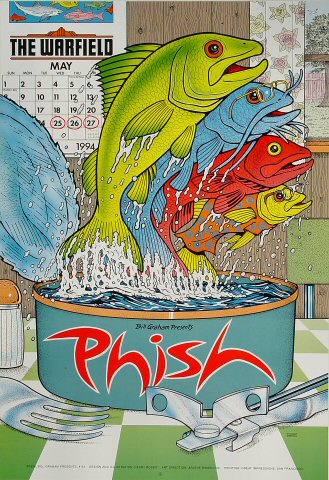 Phish 1994 Warfield BGP93 Poster