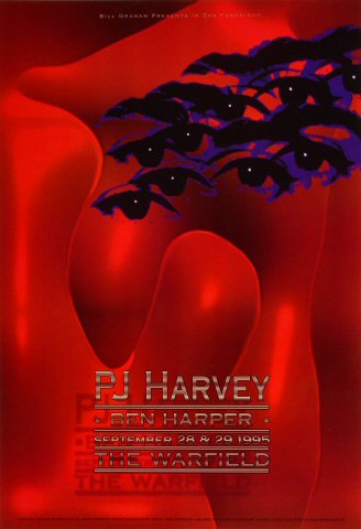 P.J. Harvey 1995 Warfield BGP131 Poster