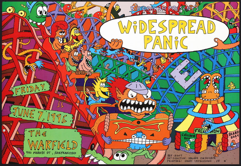 Widespread Panic 1996 Warfield BGP147 Poster