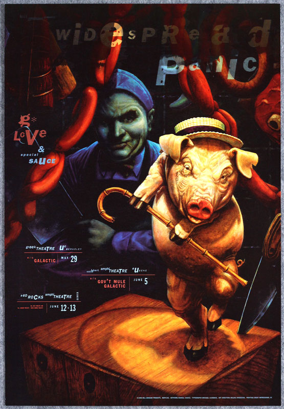 Widespread Panic 1998 BGP192 Poster
