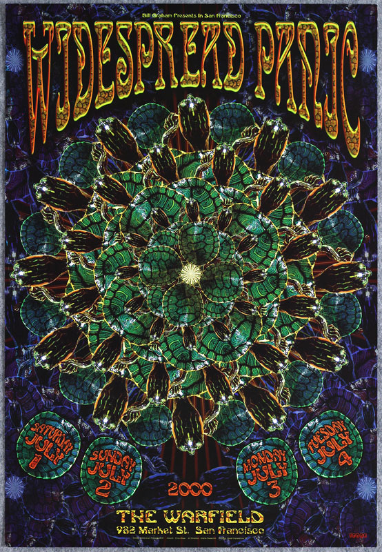 Widespread Panic 2000 Warfield BGP241 Poster