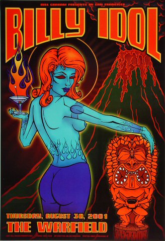 Billy Idol 2001 Warfield BGP266 Poster