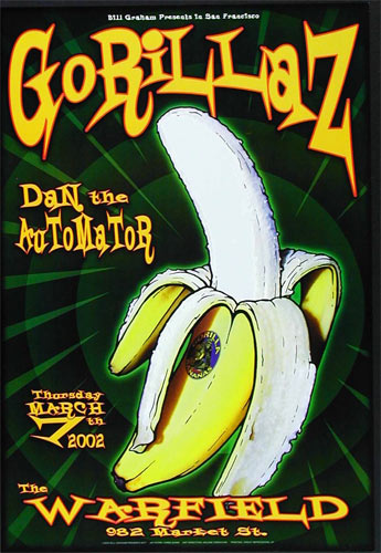 Gorillaz 2002 Warfield BGP277 Poster