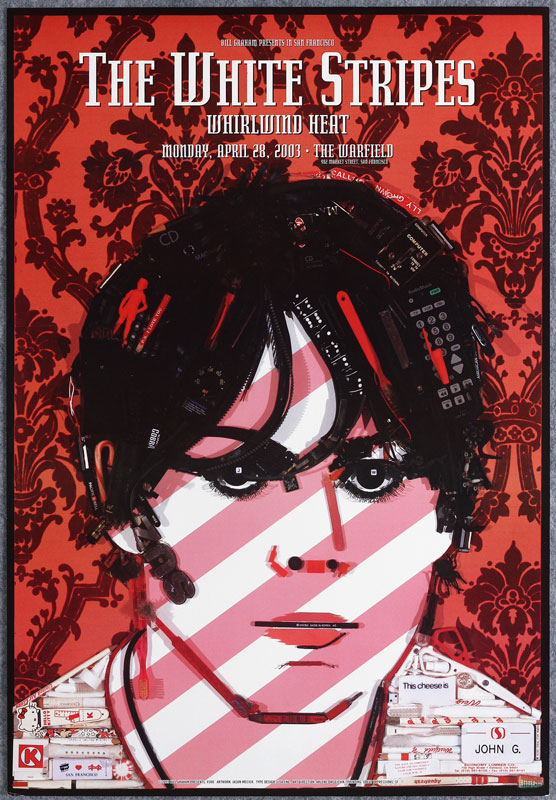 The White Stripes 2003 Warfield BGP300 Poster