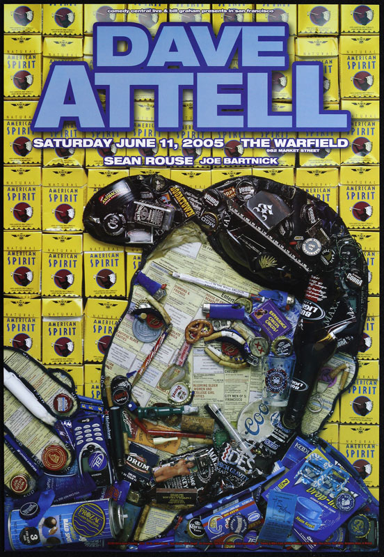 Dave Attell 2005 Warfield BGP332 Poster