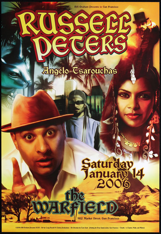 Russell Peters 2006 Warfield BGP335 Poster
