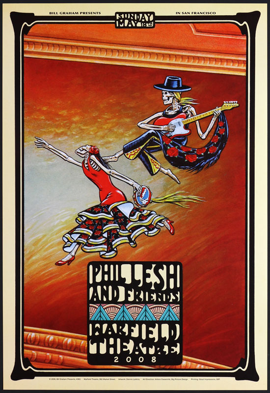 Phil Lesh and Friends 2008 Warfield BGP360 Poster