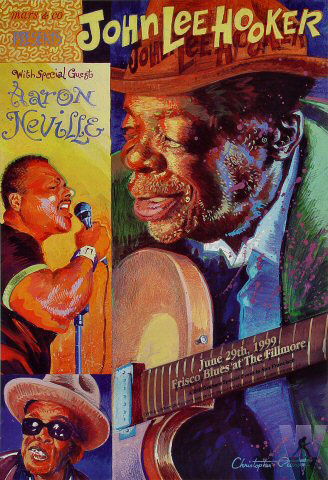 John Lee Hooker 1999 Fillmore BGSE18 Poster